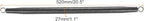 MECCANIXITY Spring Tube Bender OD 27 mm/1.1" Steel Spring Pipe Bending Tubes 520 mm/20.5" Long for 1" PVC Pipe(ID 28 mm) Home Renovations, Electrician Wiring Bending Pipe