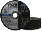 BHA Metal and Stainless Steel Depressed Center Cut Off Wheels for Angle Grinders, 6” x .045” x 7/8” - 25 Pack