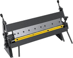 24“ Pan And Box Brake, 0-135° Sheet Metal Brake W-2420A Sheet Metal Bending Brake With 2”, 3“, 4” Removable Fingers Industrial Metal Bender For Carbon Steel Aluminum Copper