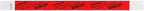 WristCo Wednesday Neon Red Tyvek Wristbands for Events - 500 Count ¾” x 10” - Waterproof Recyclable Comfortable Tear Resistant Paper Bracelets Wrist Bands for Concerts Festivals Admission Party