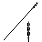 Flexible Installer Drill Bit for Pulling Wires Through Walls Ceilings and Sidewalks,36-Inch Long, 3/4-Inch Auger with a Fish Eye Hole and Screw Point, 1/4" 3-Flat Anti-Slip Shank