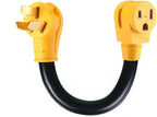 50A Welder Adapter Cord, NEMA 10-50P to 6-50R, 1ft Heavy Duty 8AWG STW for Plasma Cutters & Welders | 3-Prong Range/Stove to Welder Converter | Heat-Resistant, Ergonomic Grip