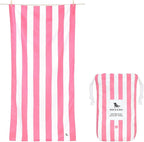 Dock & Bay Beach Towel - Quick Dry, Sand Free - Compact, Lightweight - 100% Recycled - Includes Bag - Set of 4 - Pastel Pic N Mix, Large (160x90cm, 63x35)
