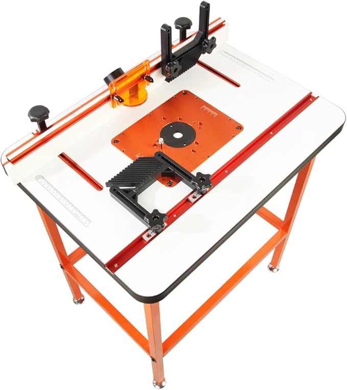 O'SKOOL Precision Router Table Accessory Kit - Includes Fence and Table Featherboards, Aluminum Insert Plate, Dust Port Accessories
