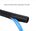 Alex Tech 100ft - 1/2 inch Split Wire Loom Tubing - Black