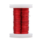 BNTECHGO 28 AWG Magnet Wire - Enameled Copper Wire - Enameled Magnet Winding Wire - 2 oz - 0.0122" Diameter 1 Spool Coil Red Temperature Rating 155℃ Widely Used for Transformers Inductors