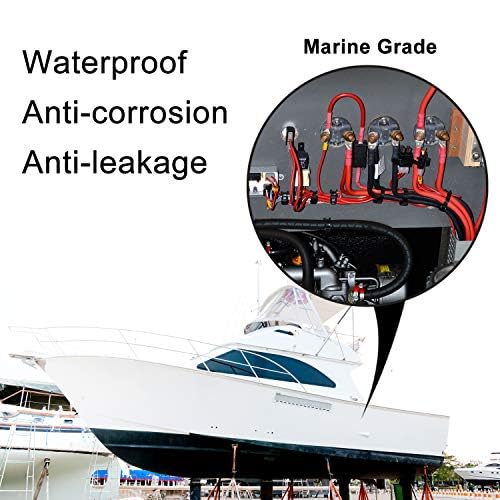 XHF UL Listed 225 Pcs 3:1 Waterproof Heat Shrink Tubing Kit Marine Grade Adhesive Lined Heat Shrink Tube, Insulation Sealing Oil-Proof Wear-Resistant Clear