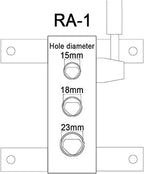 KAKA INDUSTRIAL Pipe and Tube Notcher Manual for 1/4 in, 3/8 in, 1/2 in Inside Diameter, 90 Degree High Precision Light Weight RA-1
