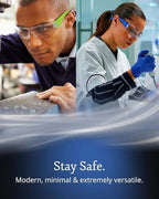 Aqulius 24 Bulk Safety Glasses for Men & Women - ANSI Z78.1 Certified - Scratch/Impact Resistant Crystal Clear Eye Protection Glasses for Construction, Shooting & More - Safety Goggles (6 Colors)