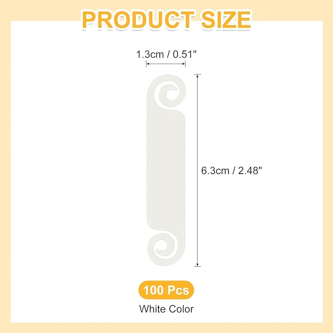 PATIKIL Cable Tags Flexible Cable Management Labels Cord Identification Tags, Wire Cord Markers for USB Computer Phone Charger Power - 50Pcs (White)