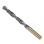Drill Bit, 8mm Cutting Diameter, 4341 HSS Gold and Black 118° Cutting Angle Number Jobber Bits - (Applications: for Drilling Soft Metal Plastic Wood), 1-Pieces