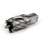 OSCARBIDE 1"x1"Annular Cutter,3/4 inch Weldon Shank,1 inch Cutting Diameter,1 inch Depth of Cut,2 Flat Mag Drill Bit with Pilot Pin for Magnetic Drill Press,1 Piece