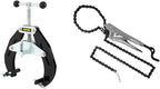 VEVOR Pipe Clamp, 2-6 in, Ultra Clamp with Quick Acting Screws & Locking Chain Pliers, Removable 48 in Chain, Holds 14 in Diameter Pipes