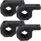 Universal Bull Bar Clamp Mounting Kit-4PCS Heavy Duty LED Light Bar Brackets for 1.38"/1.5"/1.57"/1.77"/1.97" Tubes, Fits Roof Roll Cage, Bumper, Off-Road Driving Lights
