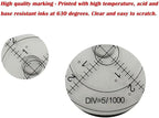 Circular Bubble Levels 2.4 Inch 60mm Accuracy 15'/2 Round High Precision Aluminium Bullseye RV leveling Bubble Levels For Motorhome, Camping, Trailer, Construction, CNC machine(Circular-6012silver)