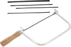 Coping Saw Coping Frame and 4 Replacement Blades Hand Carving Saw Hand Woodworking Tool