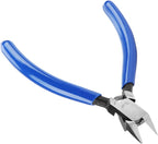 4" Mini Electrical Diagonal Pliers Cable Pliers High Hardness Wire Cable Snips Flush Cutter Snips Cutting Nippers Tools (1 PCS)