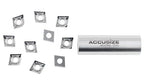 Accusize Industrial Tools Ccgt32.51-Ak-H01 Uncoating Carbide Inserts, 10 Pcs, for Machining Aluminum, Akh01x10