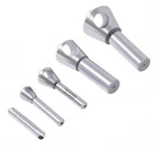 Accusize Industrial Tools 5 pc 90 Deg 0-Flute HSS Countersink & Deburring Tool Set, Pilotless Type, 0206-0490