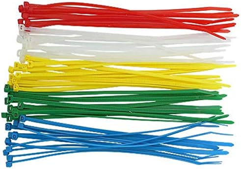 4 Inch Zip Ties (100 Pieces) 18lb Strength, Nylon Cable Wire Ties (Purple)