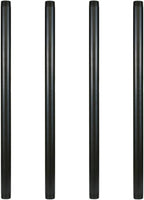 GeilSpace 1" × 20" Pre-Cut Black Metal Pipe, Industrial Steel Fits Standard One Inch Black Threaded Pipes and Fittings - Vintage DIY Industrial Shelving (1" × 20")
