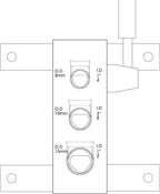 KAKA INDUSTRIAL Pipe and Tube Notcher Manual for 1/4 in, 3/8 in, 1/2 in Inside Diameter, 90 Degree High Precision Light Weight RA-1
