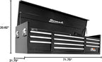 Homak H2PRO Series 72 Inch 10 Drawer Top Chest, Black BL02010720