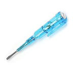 Fielect 3pcs Voltage Detector Pen Test Screwdriver Steel Batch Screwdriver Test Pencil JRDB-107 AC/DC 100-500V Blue Clear