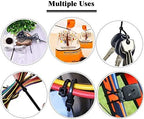 URBEST 100 Pcs Self Locking Wire Cable Zip, Tie Fasten Wrap 6 Inch Nylon Zip Tie (100, Blue)