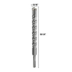 CSOOM SDS Plus Rotary Hammer Drill Bit 7/8"x10.24", Professional Concrete Drill Bit for Concrete, Brick, Stone and Cement Walls