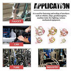 Hilitchi 72 pcs Spring Band Type Action Fuel/Silicone Vacuum Hose Pipe Clamp Low Pressure Air Clip Clamp (10 x 7mm 10mm 11mm 14mm 16mm 17mm)