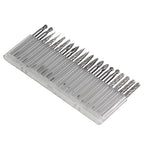 20pcs Solid Carbide Burr Set 0.118‘’（3mm）shank Tungsten Carbide Rotary Files Burrs with 3mm Cutting Head diameter Fits Most Rotary Drill Die Grinder for Woodworking,Engraving,Drilling,Carving