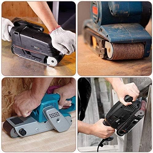 Taokyid 3 x 21 Inch Sanding Belts for Belt Sander 3x21,Aluminum Oxide Abrasive Sandpaper, 8 Each of 40 80 120 Grits,24 Pack