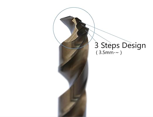 Metric M42 8% Cobalt Twist Drill Bits Set for Stainless Steel and Hard Metal (1mm-10mm/19pcs)