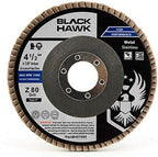 BHA Grinding and Sanding Flap Discs T27, 4-1/2" x 7/8", 80 Grit - 10 Pack