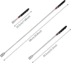 Magnetic Telescoping Pick Up Tool, Preciva Magnetic Picking Tool with LED Flash Light Retriever Wand 19.5to 68 CM Telescopic Magnet Stick(ONE PACK)