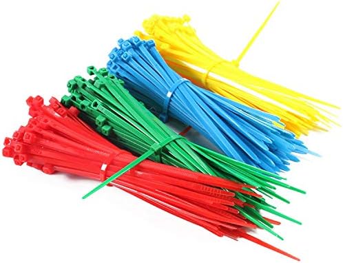 SYD 4 Inch length, 18lb Small size Self Locking Nylon Cable Zip Ties -1000 Piece (orange)