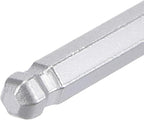 TOP-VIGOR 2Pcs 5/32" Ball End Hex Key Wrench, L Shaped Long Arm Allen Wrench for Household DIY, Professional Machine Repairing, CR-V