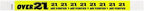 200 WristCo Over 21 Neon Yellow Tyvek Wristbands for Events - ¾” x 10” - Waterproof Recyclable Comfortable Tear Resistant Paper Bracelets Wrist Bands for Concerts Festivals Admission Party