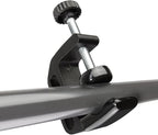 Universal C-Clamp Aluminum Support Clamp Desktop Mount Holder Stand with 1/4" and 3/8" Thread Black(1 Pc)