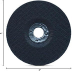 BHA Depressed Center Metal Grinding Wheels for Angle Grinders, 4” x 1/4” x 5/8” - 5 Pack