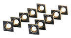 Accusize Industrial Tools Ccmt32.51-P3 Cvd Coated Carbide Inserts, 10 Pcs/Box, Black and Yellow, 2200-1014