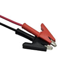 2Pcs 14 Gauge Multimeter Test Leads Right Angle Banana Plug to Alligator Clip, CAT III 1000V 10A Heavy Duty PVC Wire for Electrical Testing 3 Feet