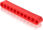 20Pcs 11 Holes Hex Shank Screwdriver Bit Holder, Plastic Screwdriver Head Storage Case, Drill Bit Storage Case, Screwdriver Head Holder Organizer Fit for 1/4 Inch Hex Shank, Red