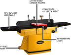 Powermatic ArmorGlide 12-Inch Parallelogram Jointer, Helical Cutterhead, 3 HP, 230V 1Ph (Model 1285T)