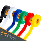 GTSE Mixed Colors Electrical Tape, 6 Pack – Waterproof, Industrial Grade Vinyl, 3/4 in x 66ft– Strong Self-Adhesive PVC Electric Tape for Wire Insulation, 7 Mil, 600V – UL/CSA Listed