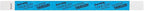500 WristCo Thursday Neon Blue Tyvek Wristbands for Events - ¾” x 10” - Waterproof Recyclable Comfortable Tear Resistant Paper Bracelets Wrist Bands for Concerts Festivals Admission Party