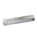 Stainless Steel Feeler Gauge Dual Marked Metric, Foldable Spark Plug Feeler Gauge, Valve Clearance Feeler Gauge for Measuring The Thickness (0.04-0.88 Mm, 32 Blades)