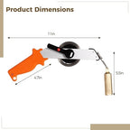 33FT/10m Oil Tank Gauging Tape, Explosion-Proof Stainless Steel Oil Gauging Tape with Brass Plumb Bob, Double-Sided Engraved Oil Tank Gauge with Handle, Sounding Oil Tape Measure
