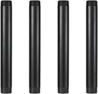 GeilSpace 1" × 10" Pre-Cut Black Metal Pipe, Industrial Steel Fits Standard One Inch Black Threaded Pipes and Fittings - Vintage DIY Industrial Shelving (1" × 10")